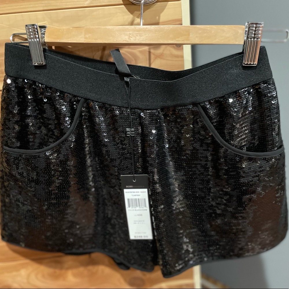 NWT BGBG MaxAzria sequin shorts XXS